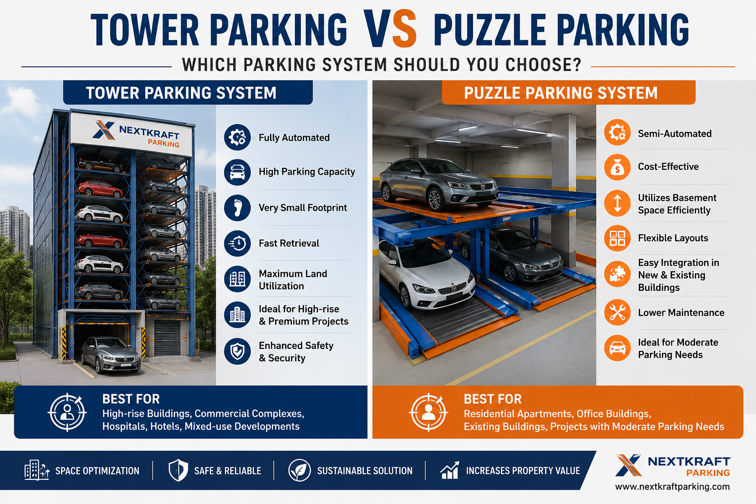Tower Parking vs Puzzle Parking: Which Parking System Should You Choose?